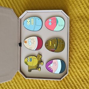 Futurama set of 6 egg enamel pins SDCC